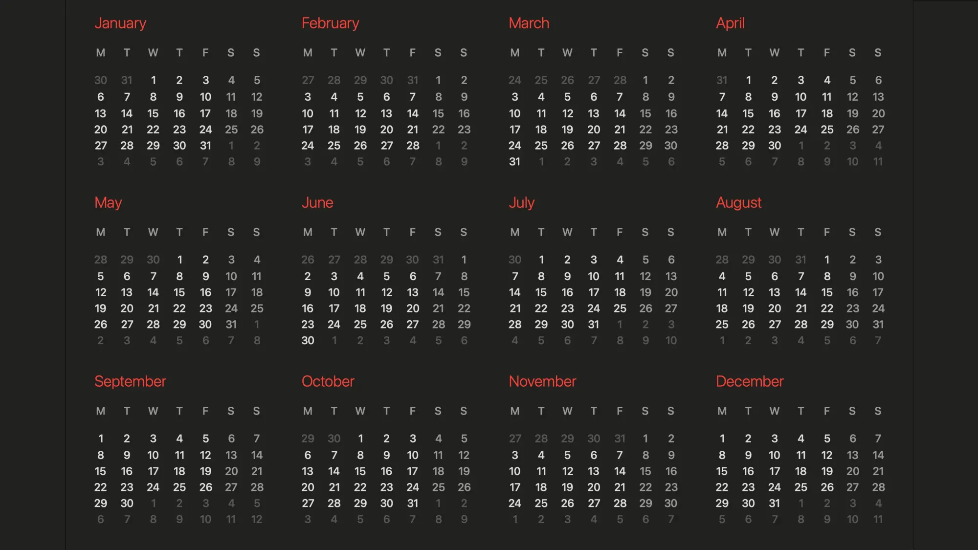 2025 Tournament Calendar